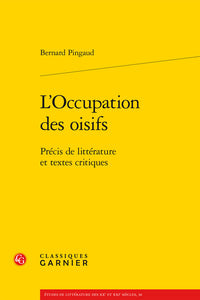 L'Occupation des oisifs