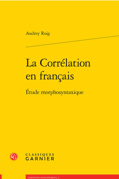 La corrélation en français
