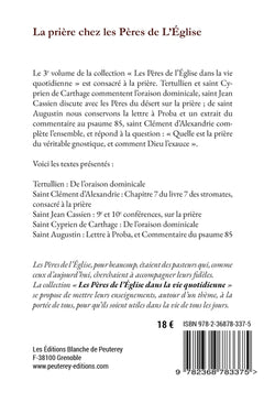 La prière chez les Pères de l'Église
