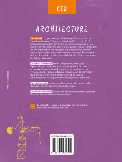 Français CE2 Archilecture: Manuel