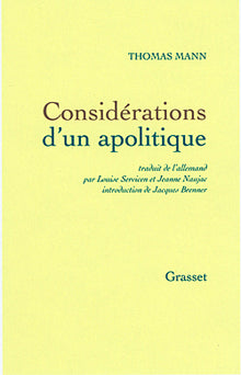 Considérations d'un apolitique