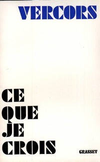 ce que je crois