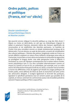 Ordre public, polices et politique (France, XIXe-XXe siècle)
