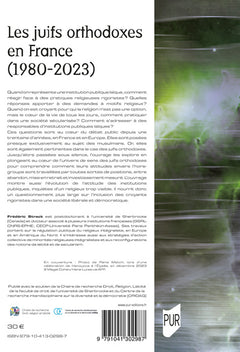 Les juifs orthodoxes en France (1980-2023)
