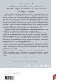 Athènes et Jérusalem face à la naissance de la philosophie