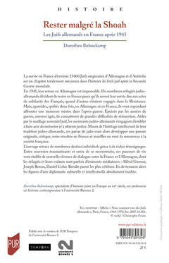 Rester malgré la Shoah