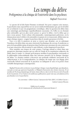 Les temps du délire