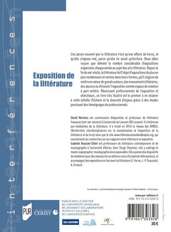 Exposition de la littérature
