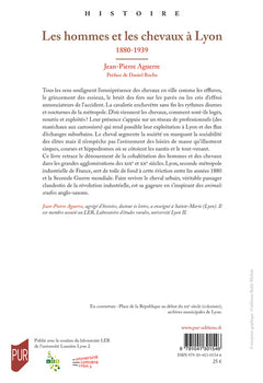 Les Hommes et les chevaux à Lyon 1880 - 1939