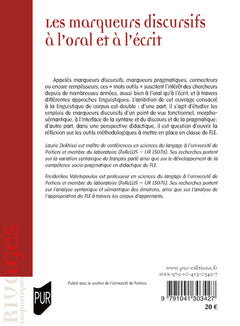 Les marqueurs discursifs à l'oral et à l'écrit