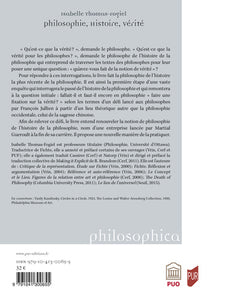 Philosophie, Histoire, Vérité
