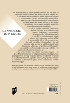 Les variations du préjudice