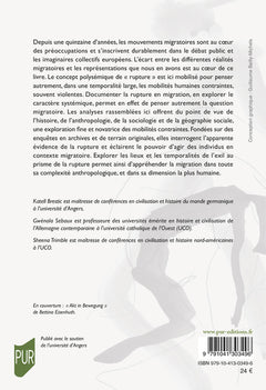 Migration, exil, diasporas au prisme de la rupture