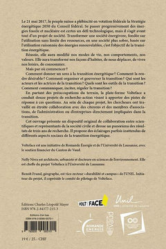 VOLTEFACE. LA TRANSITION ENERGETIQUE - UN PROJET DE SOCIETE