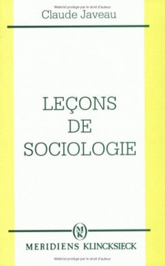 Leçons de sociologie