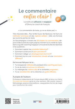 Français - 2de-1re - Le commentaire enfin clair !