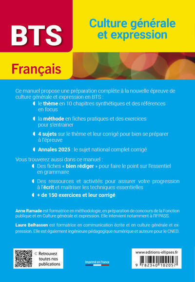 BTS Français. Culture générale et expression. Les animaux et nous