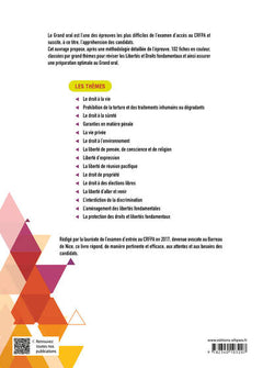 L'épreuve du Grand Oral - CRFPA. 102 fiches de révision