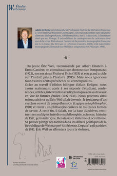 L'itinéraire philosophique du jeune Éric Weil