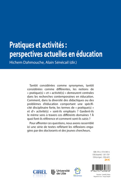 Pratiques et activités : perspectives actuelles en éducation