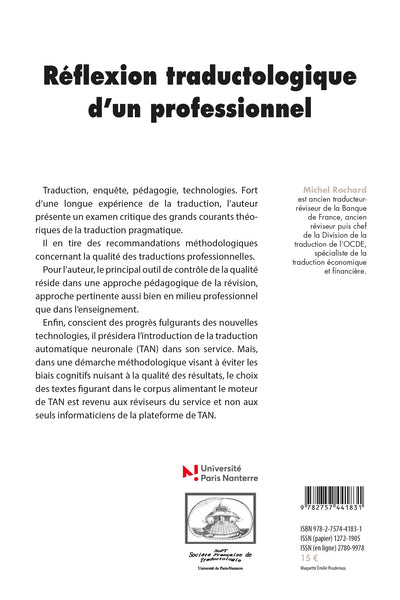 Réflexion traductologique d'un professionnel