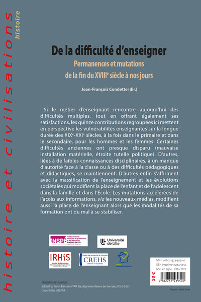 De la difficulté d'enseigner