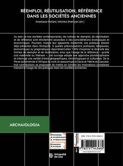 Réemploi, réutilisation, référence dans les sociétés anciennes
