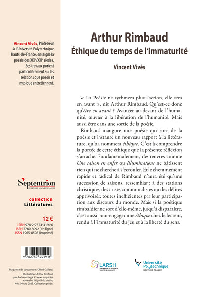 Arthur Rimbaud. Éthique du temps de l'immaturité