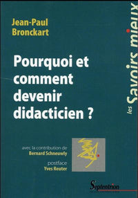 Pourquoi et comment devenir didacticien ?