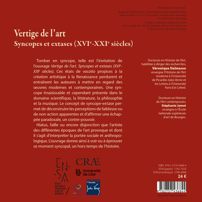 Vertige de l'art: Syncopes et extases