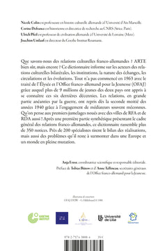 Dictionnaire des relations culturelles franco-allemandes depuis 1945