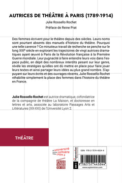 Autrices de théâtre à Paris (1789-1914)
