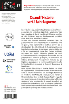 Quand l'histoire sert à faire la guerre