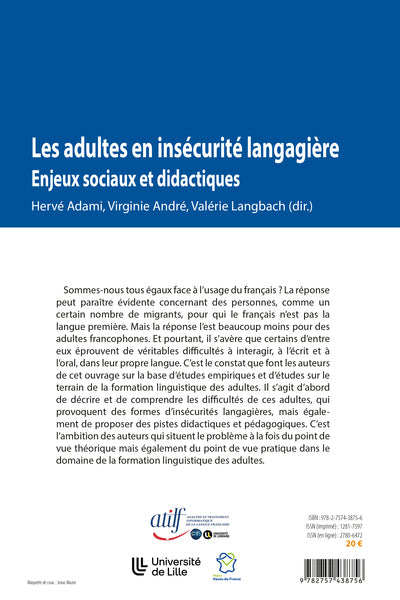 Les adultes en insécurité langagière