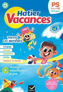 Cahier de vacances 2024 de la Petite section vers la Moyenne section 3/4 ans