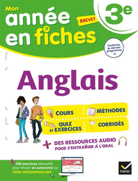 Anglais 3e: fiches de révision collège
