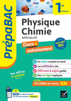 Prépabac physique-chimie 1re générale (spécialité)