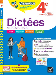 Dictées 4e: cahier de révision et d'entraînement