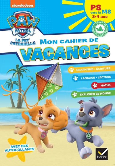 Mon cahier de vacances Pat'Patrouille 2025 PS vers la MS
