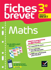 Fiches brevet Maths 3e