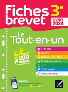 Fiches brevet Le tout-en-un du Brevet 2024 - 3e
