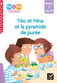 Téo et Nina et la pyramide de purée