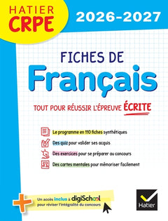 Hatier CRPE - Fiches de Français - Epreuve écrite