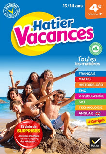 Cahier de vacances 2023 de la 4e vers la 3e