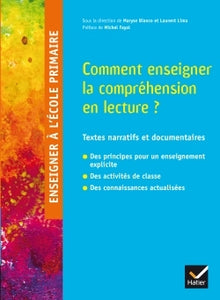 Enseigner à l'école primaire - Comment enseigner la compréhension ?