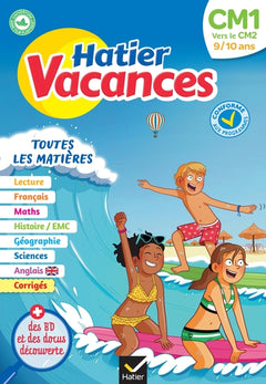 Cahier de vacances 2025 du CM1 vers le CM2 9/10 ans