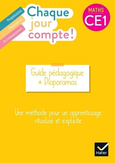 Chaque jour compte - Maths CE1 Ed. 2023 - Guide bi-média avec diaporamas