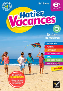 Cahier de vacances 2023 de la 6e vers la 5e