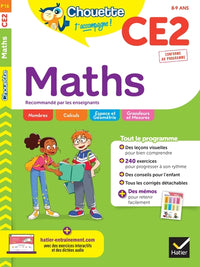 Chouette - Maths CE2: cahier d'entraînement recommandé par les enseignants