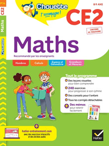Chouette - Maths CE2: cahier d'entraînement recommandé par les enseignants